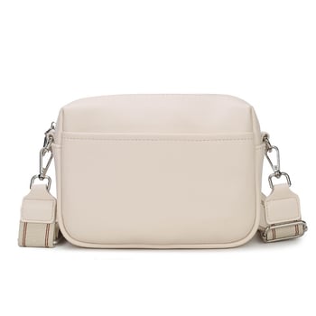 Ženska PU crossbody torbica — street trend, horizontalni kvadratni oblik, zatvarač, unutarnja pretinac sa zatvaračem