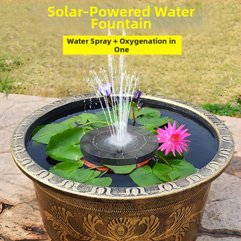 Fântână decorativă pentru iaz exterior cu spray combinat și oxigenare a apei