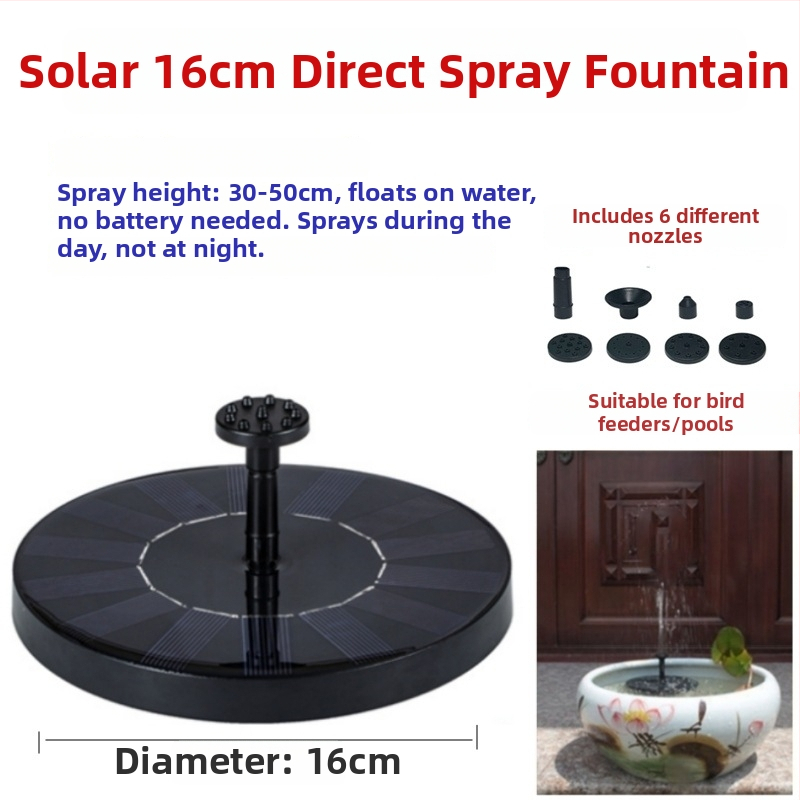 Fântână decorativă pentru iaz exterior cu spray combinat și oxigenare a apei