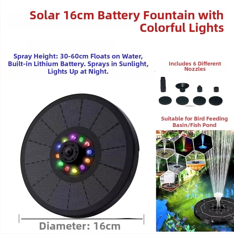 Fântână decorativă pentru iaz exterior cu spray combinat și oxigenare a apei