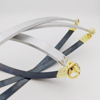 Geantă baguette cu cadru metalic și clips elastic — Primăvara 2025, Unisex, pentru activități în aer liber