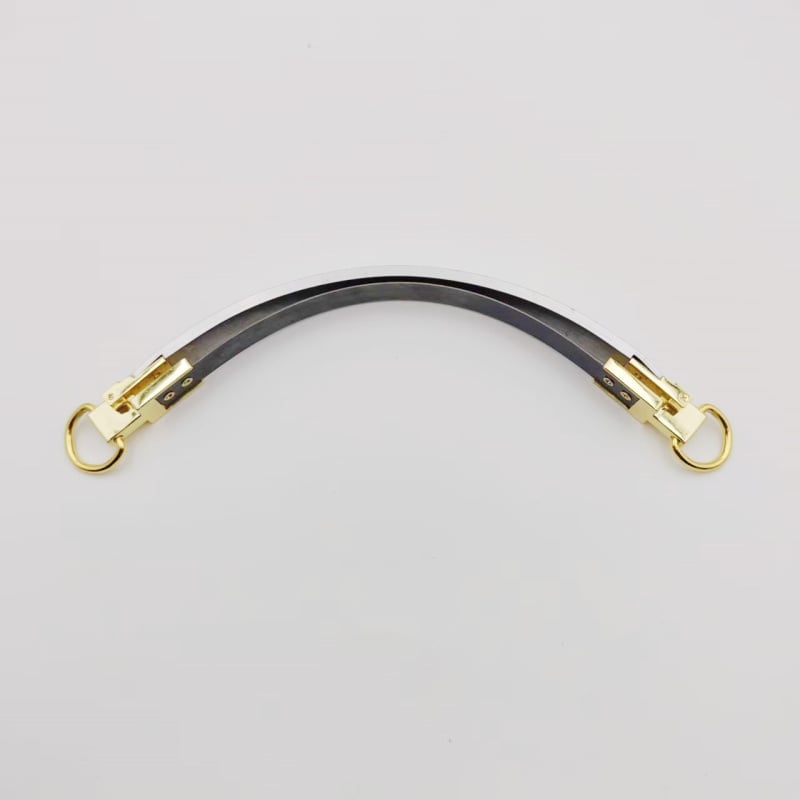 Geantă baguette cu cadru metalic și clips elastic — Primăvara 2025, Unisex, pentru activități în aer liber