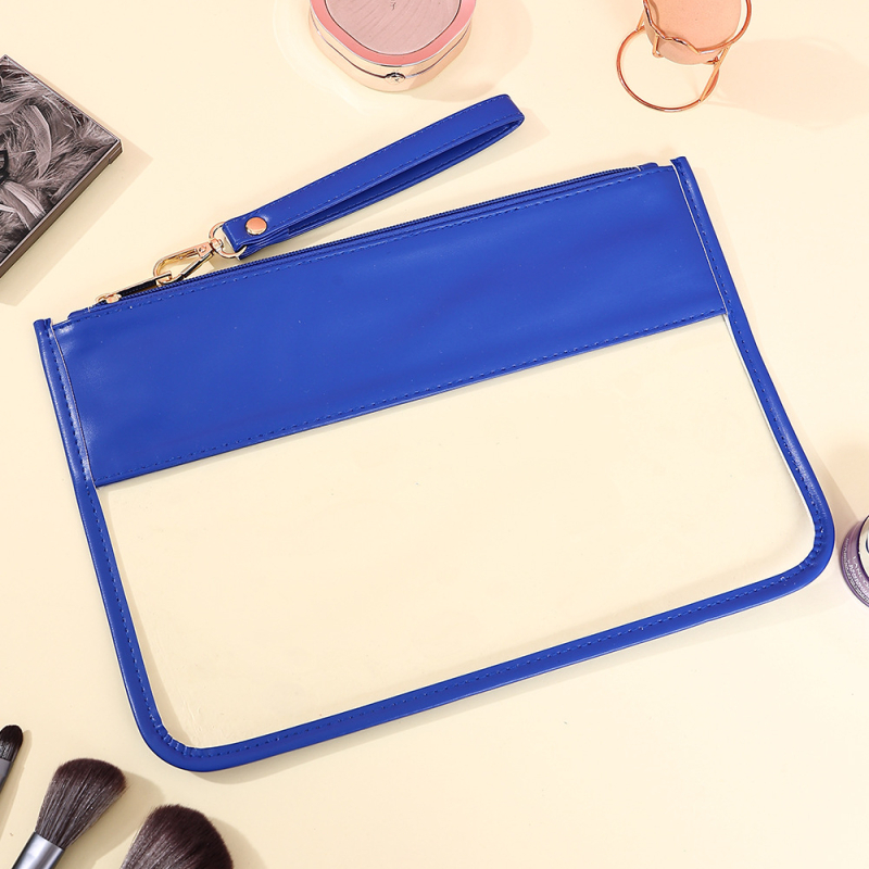 Geantă de tip poșetă din PVC, impermeabilă, capacitate mare, organizator cosmetic multifuncțional