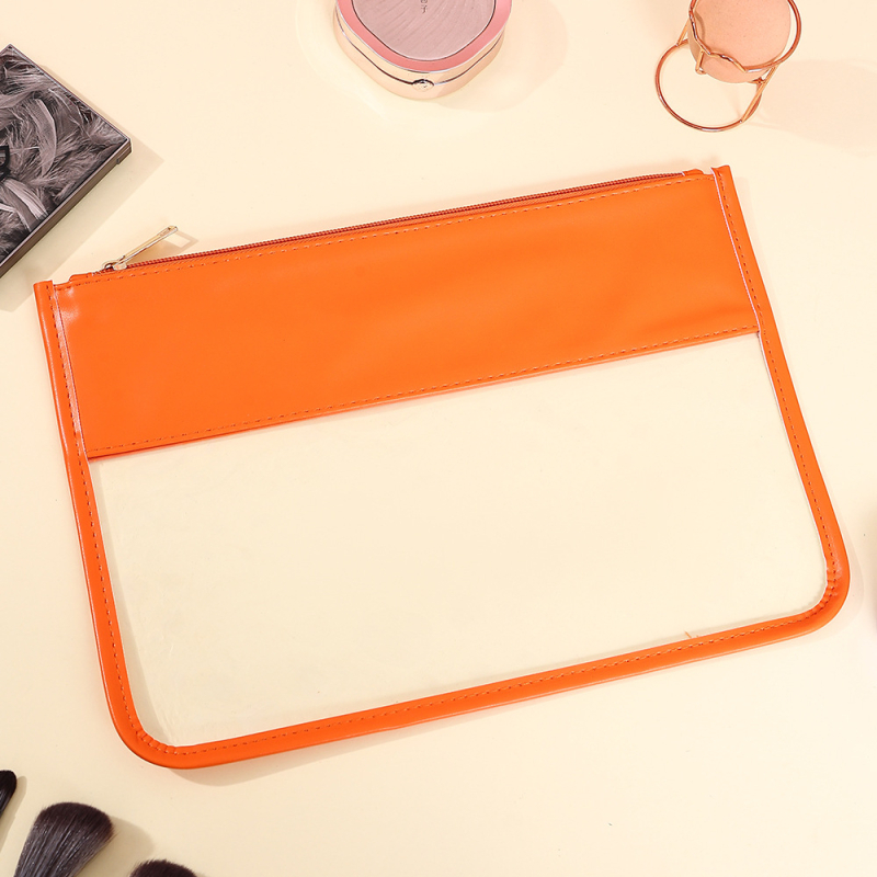 Geantă de tip poșetă din PVC, impermeabilă, capacitate mare, organizator cosmetic multifuncțional