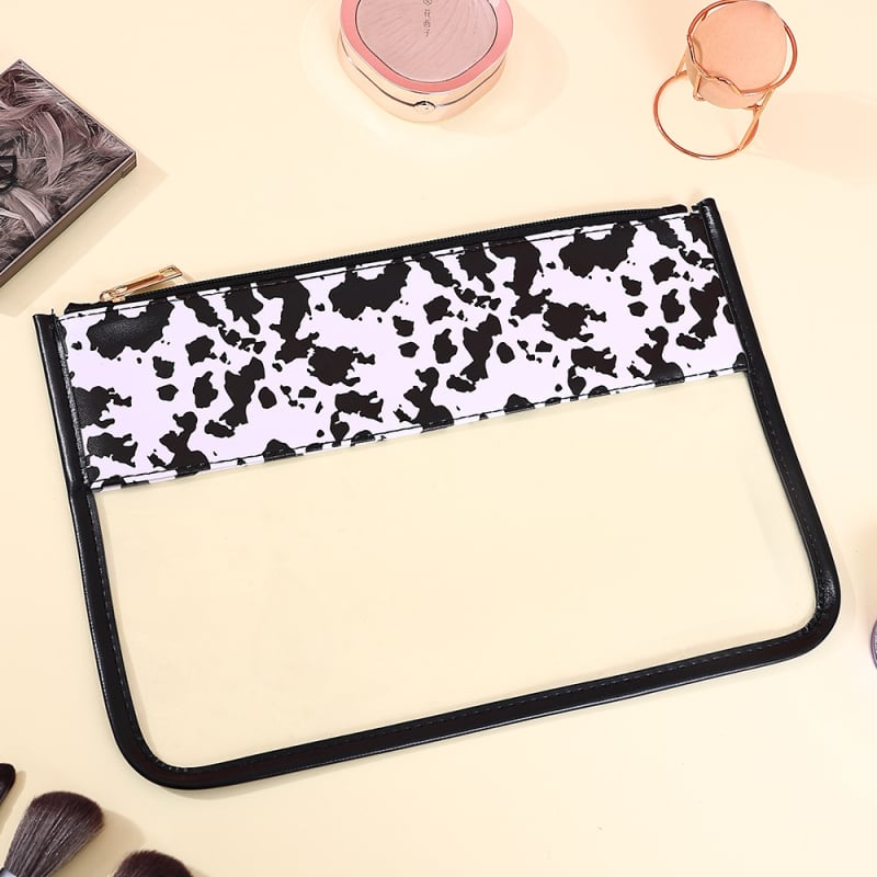 Geantă de tip poșetă din PVC, impermeabilă, capacitate mare, organizator cosmetic multifuncțional