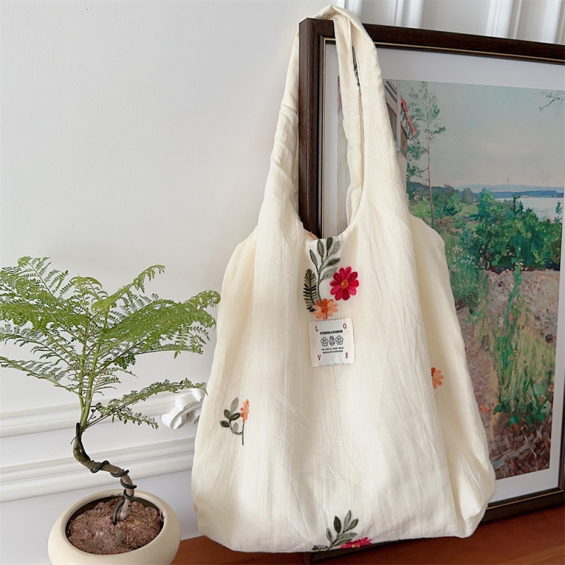 Geantă Tote din Canvas | Formă verticală pătrată, Deschidere deschisă în partea de sus, Buzunar cu fermoar, Căptușeală poplin