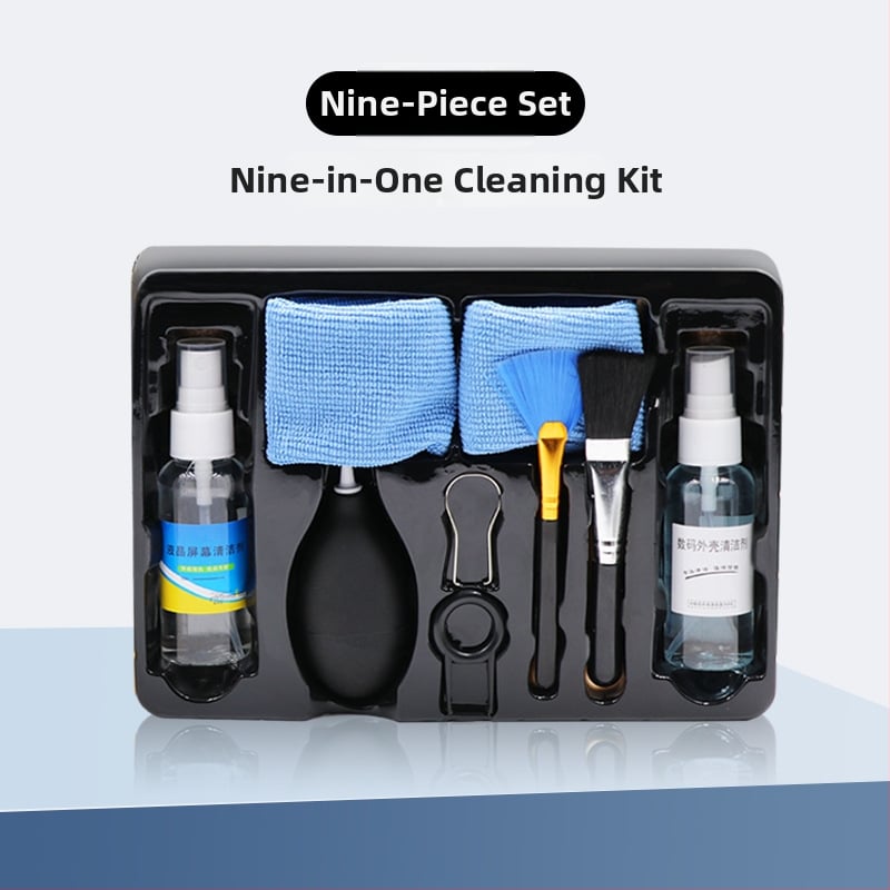 Deväťdielny čistiaci set na počítač: čistič obrazovky, kryt notebooku a nástroje na čistenie klávesnice – Model Qjj-003; Značka Tide competition; Kompatibilné s 21789048979
