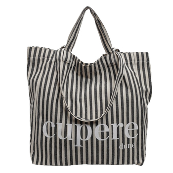 Geantă tote din canvas, stil street-trend, închidere cu lacăt, căptușeală din poliester, curele de umăr duble