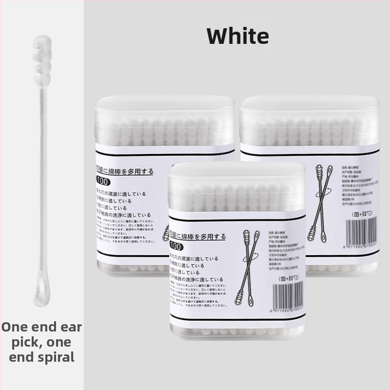 Dvojstranná lyžička na uši, plastová, jednorazová, pre deti, nástroj na čistenie zvukovodu