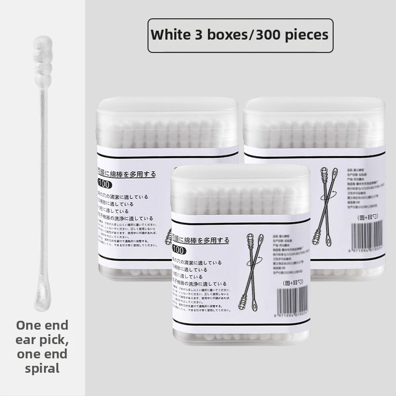 Dvojstranná lyžička na uši, plastová, jednorazová, pre deti, nástroj na čistenie zvukovodu