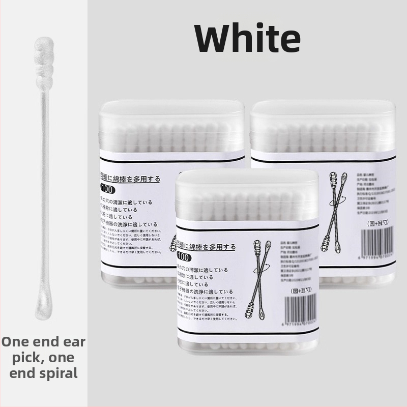 Dvojstranná lyžička na uši, plastová, jednorazová, pre deti, nástroj na čistenie zvukovodu