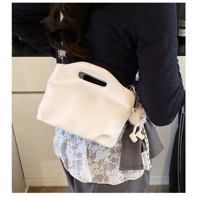 Ženska crossbody torba s korejskom retro inspiracijom, ulični stil, PU koža, horizontalni kvadratni oblik, podstava od najlona, magnetsko zatvaranje