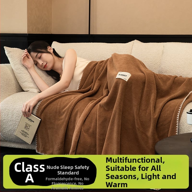 Pătură din cașmir, stil modern minimalist, model monocrom, greutate 500–799 g, calitate premium, potrivit pentru toate sezoanele