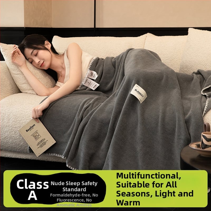 Pătură din cașmir, stil modern minimalist, model monocrom, greutate 500–799 g, calitate premium, potrivit pentru toate sezoanele