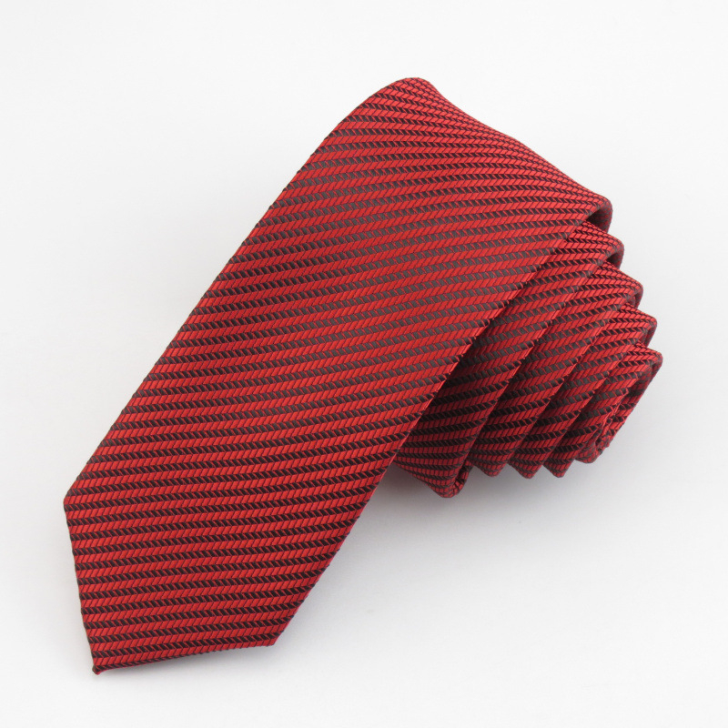 Prugasta kravata od poliester-svilene tkanine, jacquard tkanina, muški, stil strelica, casual