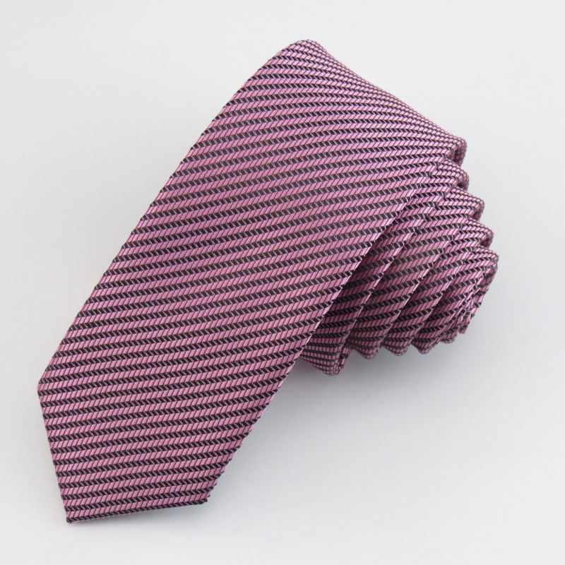 Prugasta kravata od poliester-svilene tkanine, jacquard tkanina, muški, stil strelica, casual