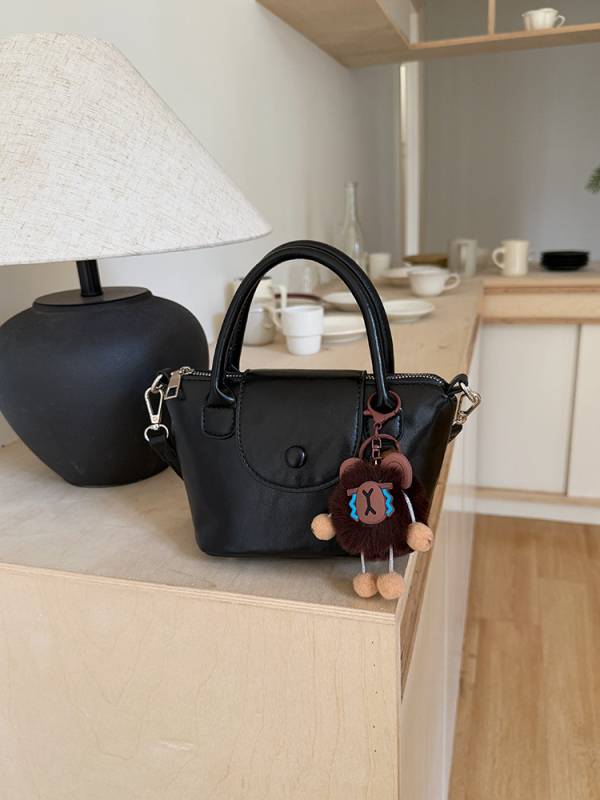 PU crossbody košara torba – horizontalni četvrtast oblik, magnetsko zatvaranje, džep sa zipom, gradski stil