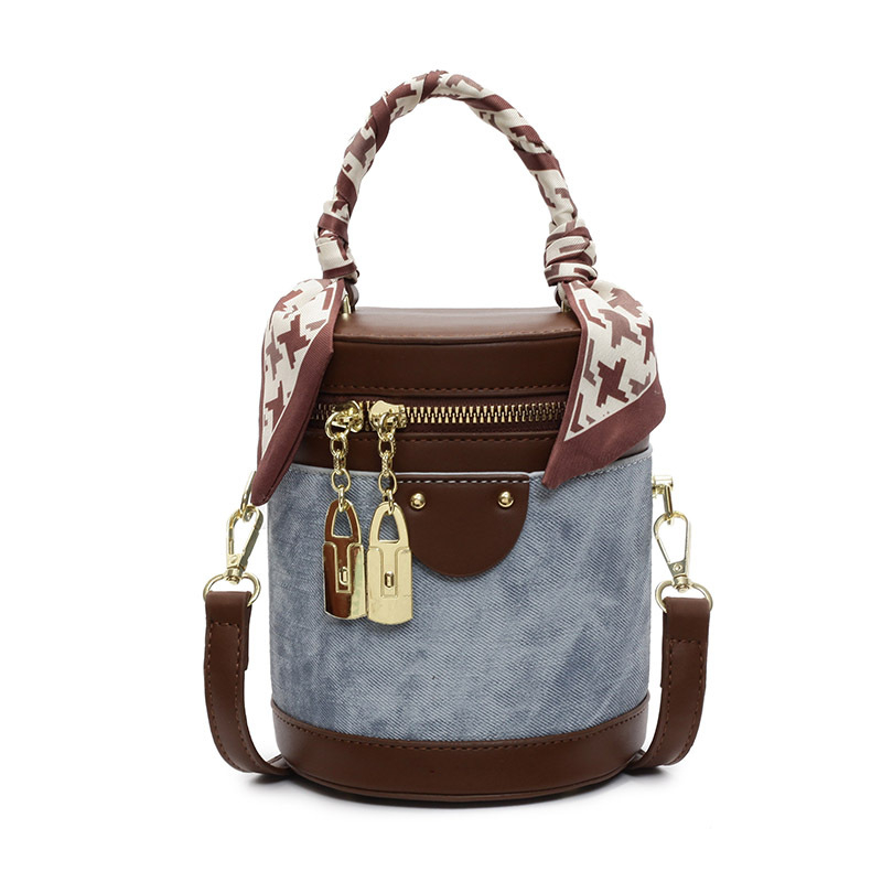 Bucket bag za žene – gradski minimalistički stil, PU koža, poliester podstava, zatvarač