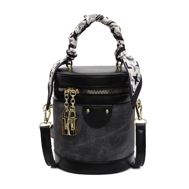 Bucket bag za žene – gradski minimalistički stil, PU koža, poliester podstava, zatvarač