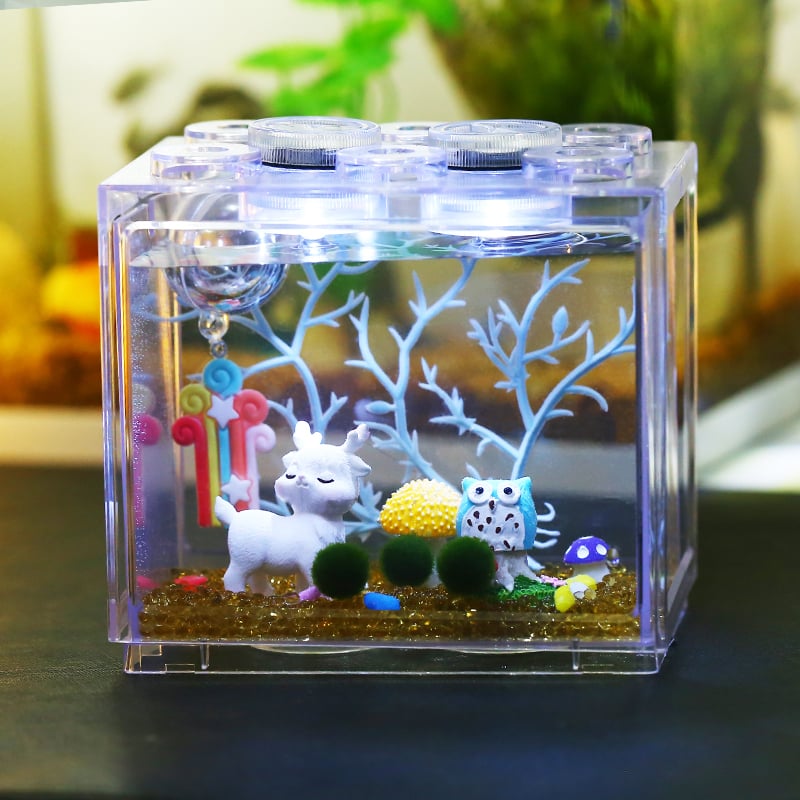 Μίνι μπάλα με φύκια – μικρο-τοπίο σε οικολογικό μπουκάλι, DIY διακόσμηση γραφείου, δώρο; Υλικό: ύφασμα; Τεχνική: φλοκ; Παραλλαγή: Turtle back; Ύψος: Άλλο; Χρήση: Γάμος