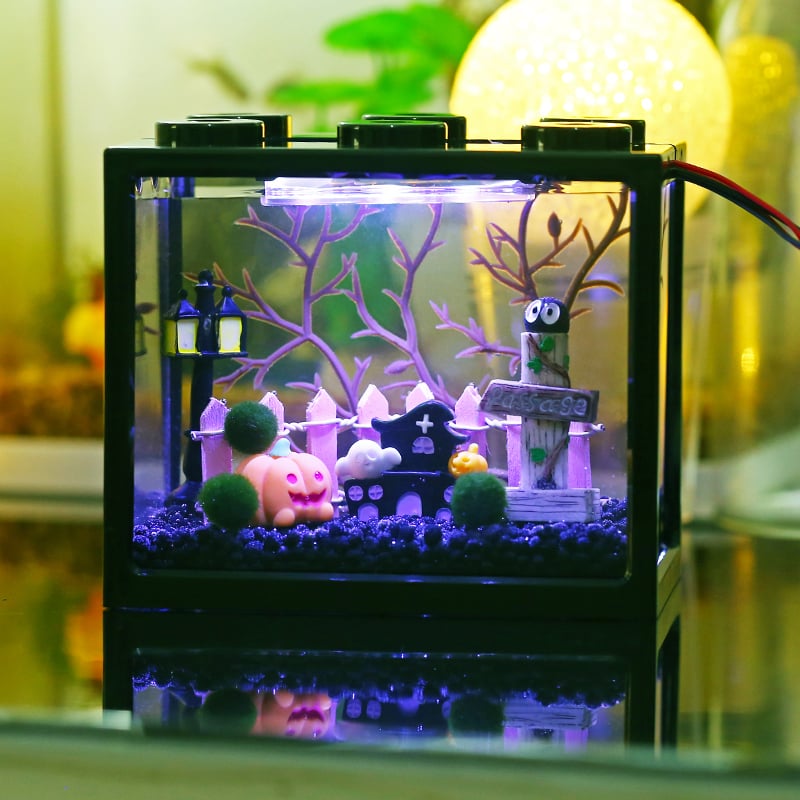 Μίνι μπάλα με φύκια – μικρο-τοπίο σε οικολογικό μπουκάλι, DIY διακόσμηση γραφείου, δώρο; Υλικό: ύφασμα; Τεχνική: φλοκ; Παραλλαγή: Turtle back; Ύψος: Άλλο; Χρήση: Γάμος