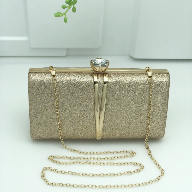 Clutch torba od PVC-a za večernje prigode s poliester podstavom, horizontalni kvadratni oblik, zatvarač, proljeće 2025