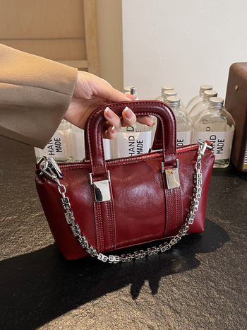 Kaka's House PU Crossbody torba, horizontalni četverokutni oblik, zatvaranje zipom