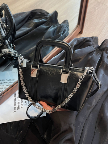 Kaka's House PU Crossbody torba, horizontalni četverokutni oblik, zatvaranje zipom