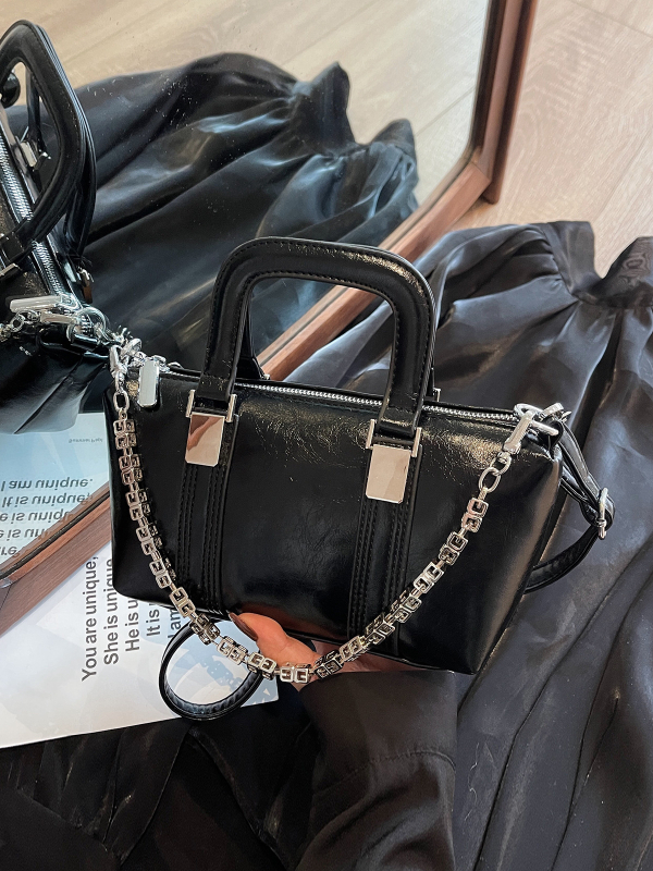 Kaka's House PU Crossbody torba, horizontalni četverokutni oblik, zatvaranje zipom