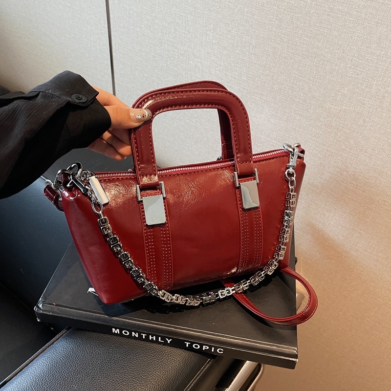 Kaka's House PU Crossbody torba, horizontalni četverokutni oblik, zatvaranje zipom