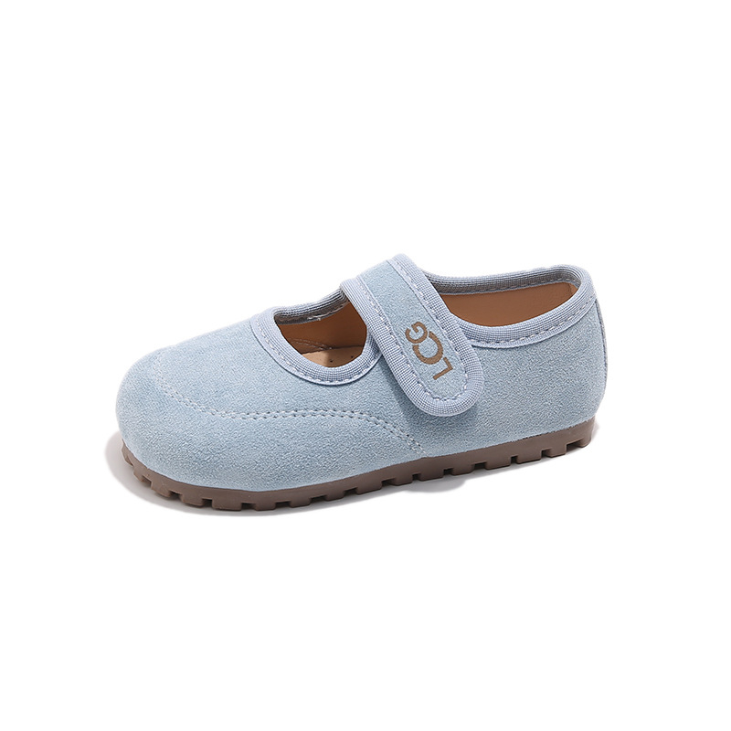 Dječje kožne cipele u francuskom stilu, novi model 2026. proljeće–jesen, djevojčice, mat mekana potplata, cipele za princeze u Birkenstock stilu
