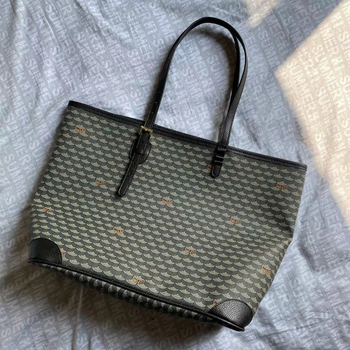 PVC tote torba za žene – torba velike kapacitete, vodootporna dnevna torba s otvorenim vanjskim džepom i džepom za mobitel, horizontalni kvadratni oblik