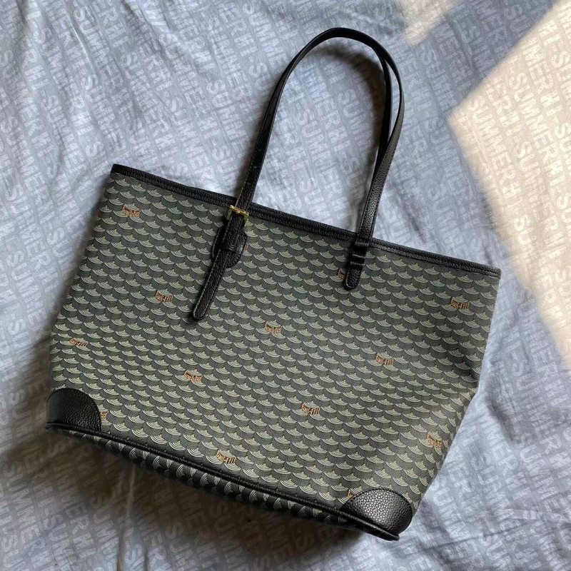 PVC tote torba za žene – torba velike kapacitete, vodootporna dnevna torba s otvorenim vanjskim džepom i džepom za mobitel, horizontalni kvadratni oblik