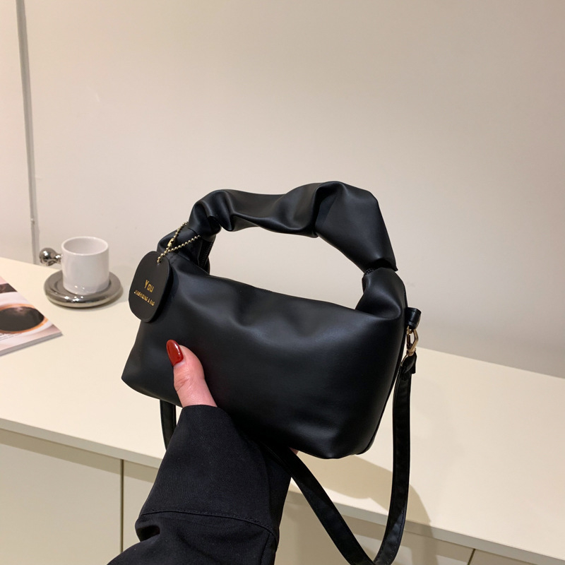 PU kvadratna torba sa džepom na zip, horizontalni oblik, s jednom naramenicom