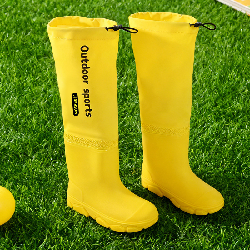 Dječje čizme za kišu, unisex, PVC gornji dio, srednje visoke pete (3-5 cm), srednja visina cijevi, protuklizne i vodootporne, za sva godišnja doba
