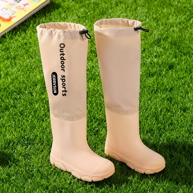 Dječje čizme za kišu, unisex, PVC gornji dio, srednje visoke pete (3-5 cm), srednja visina cijevi, protuklizne i vodootporne, za sva godišnja doba