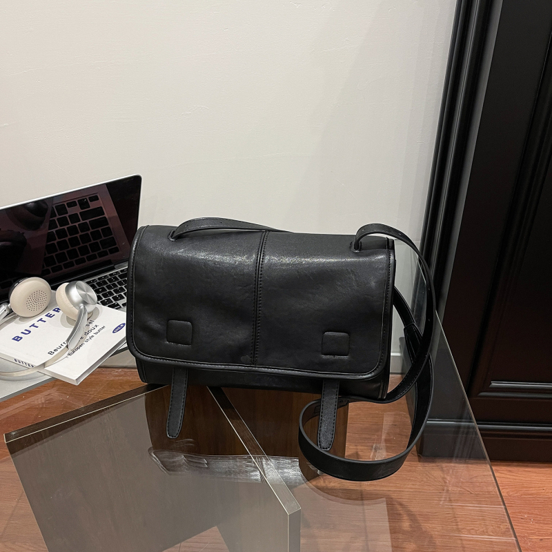 Torba preko ramena messenger, retro stil, PU koža, mala kvadratna torba, s preklopom