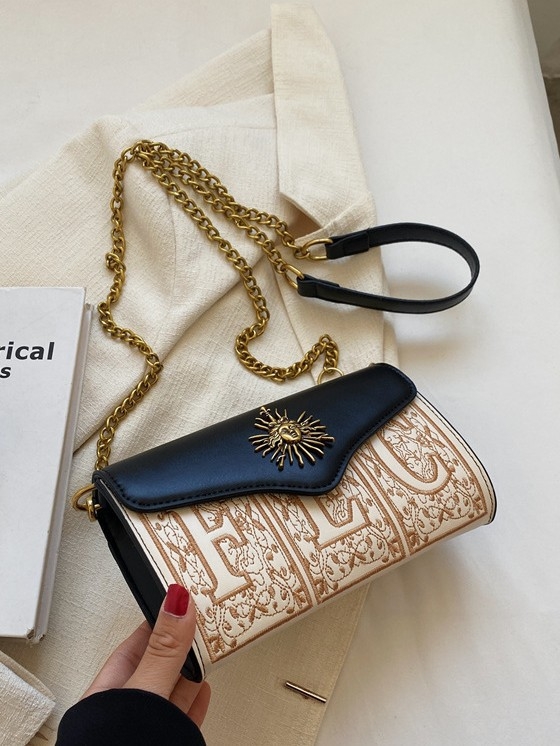 Crossbody torba od PU materijala, ulični stil, horizontalni kvadratni oblik, magnetska kopča, unutarnja džep za telefon