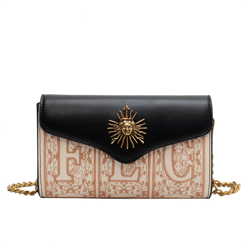 Crossbody torba od PU materijala, ulični stil, horizontalni kvadratni oblik, magnetska kopča, unutarnja džep za telefon
