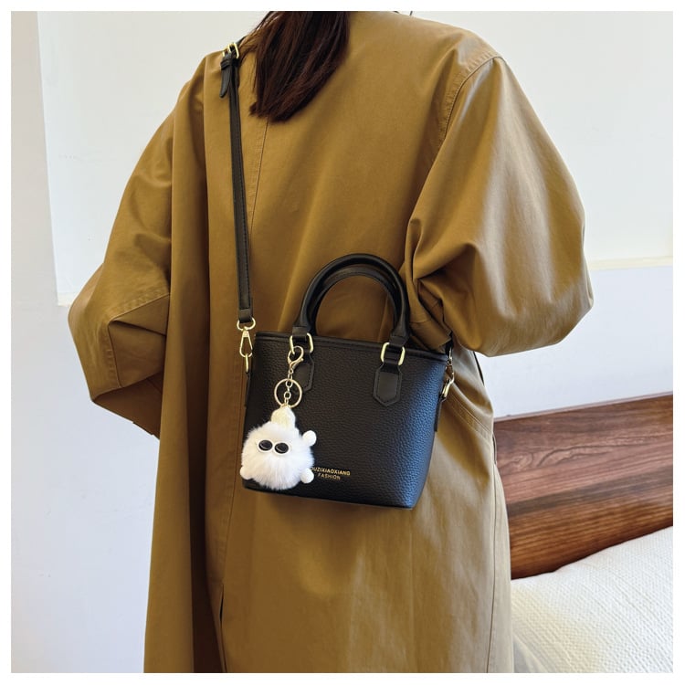 Geantă crossbody din PU, formă orizontală cu pătrat, fermoar, căptușeală poliester, buzunar pentru telefon, curea de umăr, brand Ouzi Baby Elephant