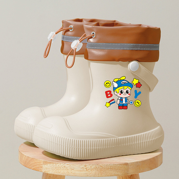 Pantofi de ploaie pentru copii – Model desen animat, partea superioară EVA, gleznă joasă, toc mic, pentru toate anotimpurile