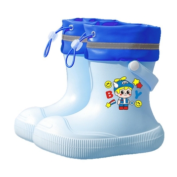 Pantofi de ploaie pentru copii – Model desen animat, partea superioară EVA, gleznă joasă, toc mic, pentru toate anotimpurile