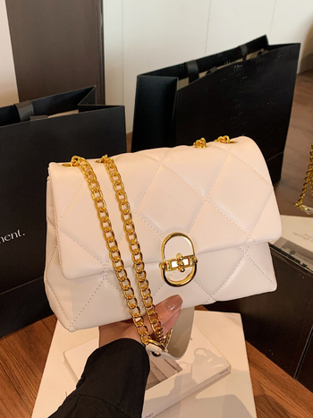 Crossbody torba - gradski minimalistički stil, PU materijal, mala kvadratna torba, skriveni džep sa zatvaračem, džep za dokumente, zatvaranje kopčom