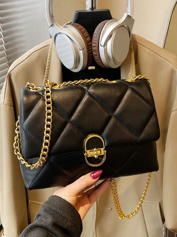 Crossbody torba - gradski minimalistički stil, PU materijal, mala kvadratna torba, skriveni džep sa zatvaračem, džep za dokumente, zatvaranje kopčom