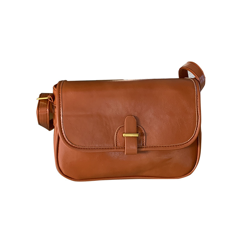 Ženska PU crossbody torba s malim kvadratnim dizajnom, vodoravni kvadratni oblik, zatvaranje na zip, unutarnja džep sa zipom, torba s poklopcem.