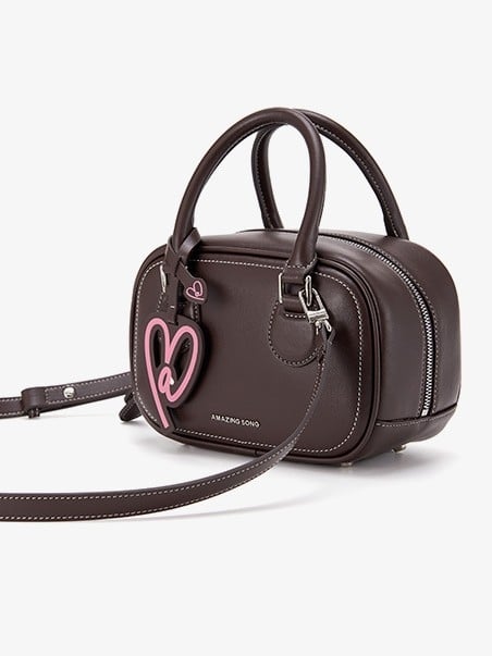 Crossbody torba od prave kože, dvostruka teleća koža, vodoravni kvadratni oblik, zatvaranje na zip i skriveni džep sa zatvaračem