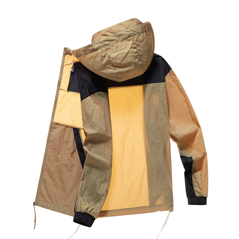 Vanjska jakna s kapuljom, UV zaštita 50+, lagana najlonska tkanina, unisex, ljeto