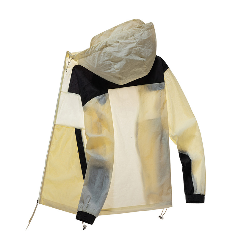 Vanjska jakna s kapuljom, UV zaštita 50+, lagana najlonska tkanina, unisex, ljeto