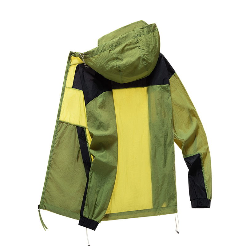 Vanjska jakna s kapuljom, UV zaštita 50+, lagana najlonska tkanina, unisex, ljeto