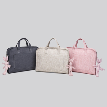 ANNMUU torba za laptop – zaštita od udara, proširiva, vodootporan PU materijal, naramenica/crossbody, unisex